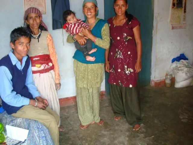 Mamta with her family
