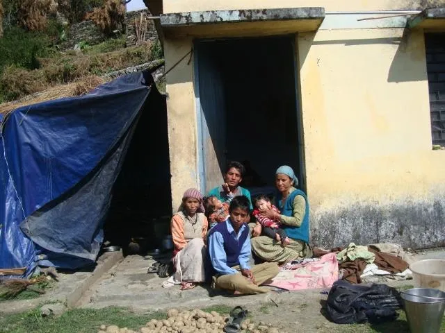 The single room where 7 people are living