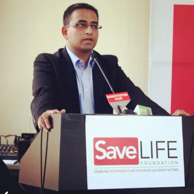 Piyush Tewari, founder of Save Life