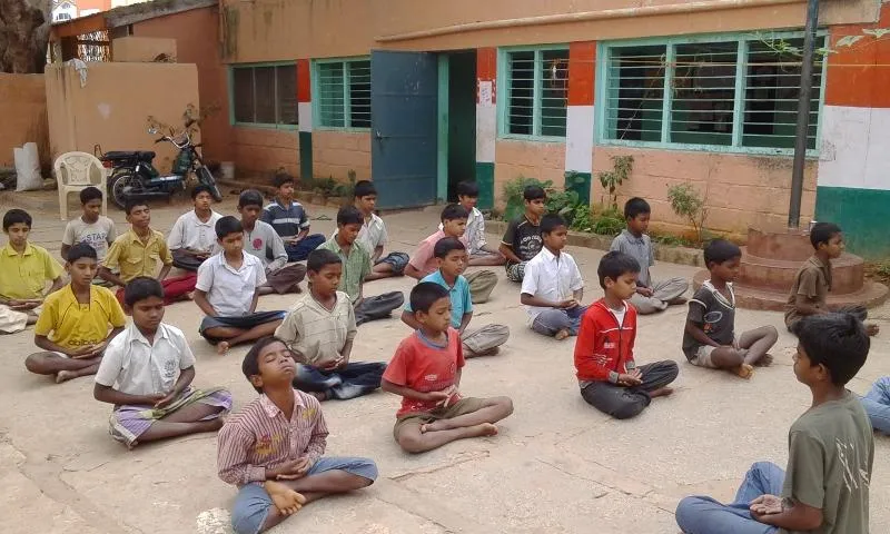 The kids rescued by SATHI at an orientation camp