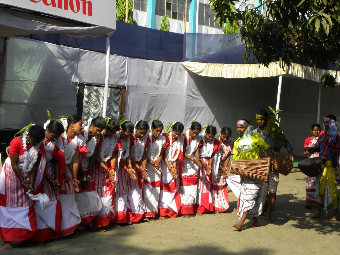 The villagers performs at the Asansol Book Fair