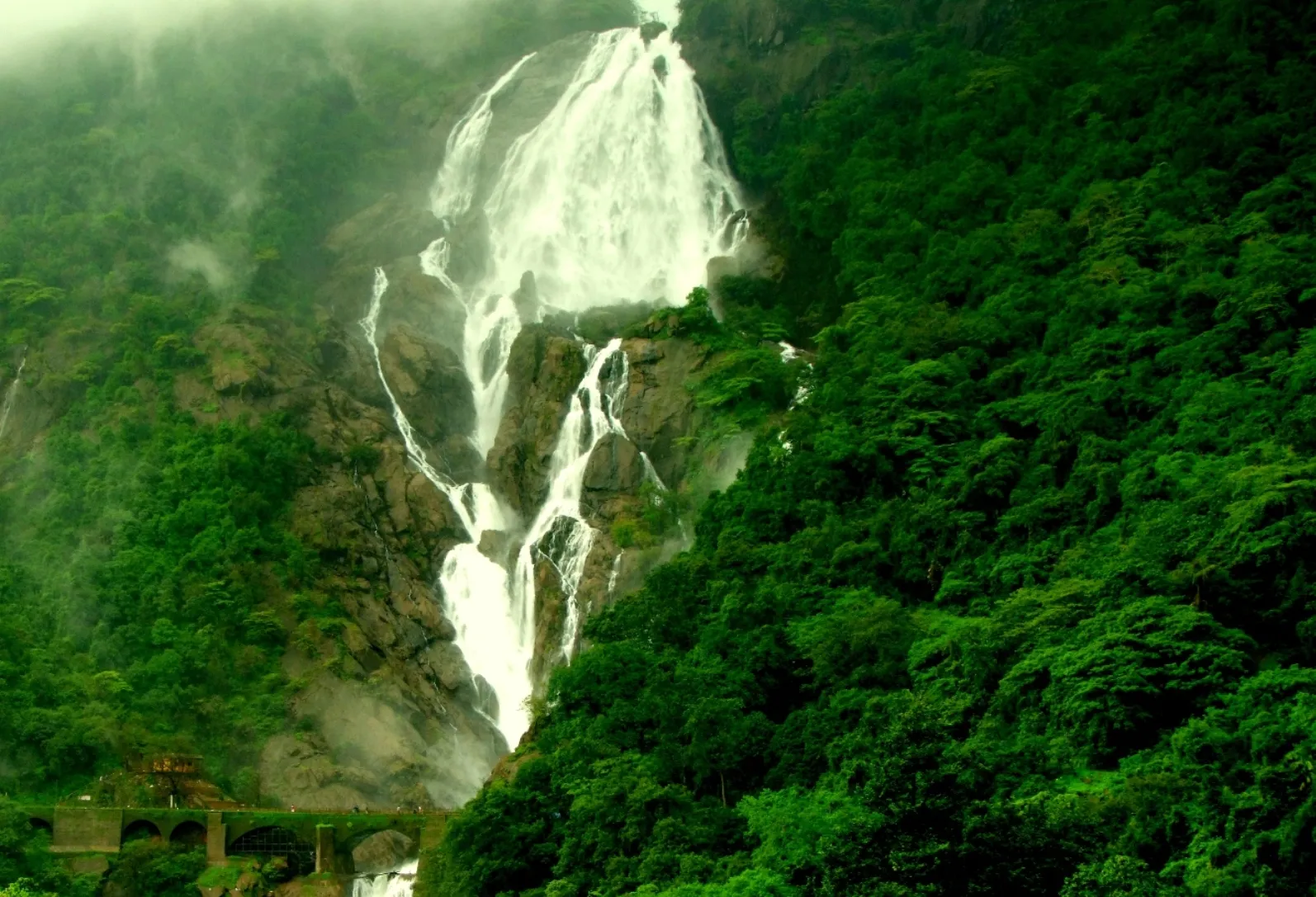 The Dudhsagar Falls 