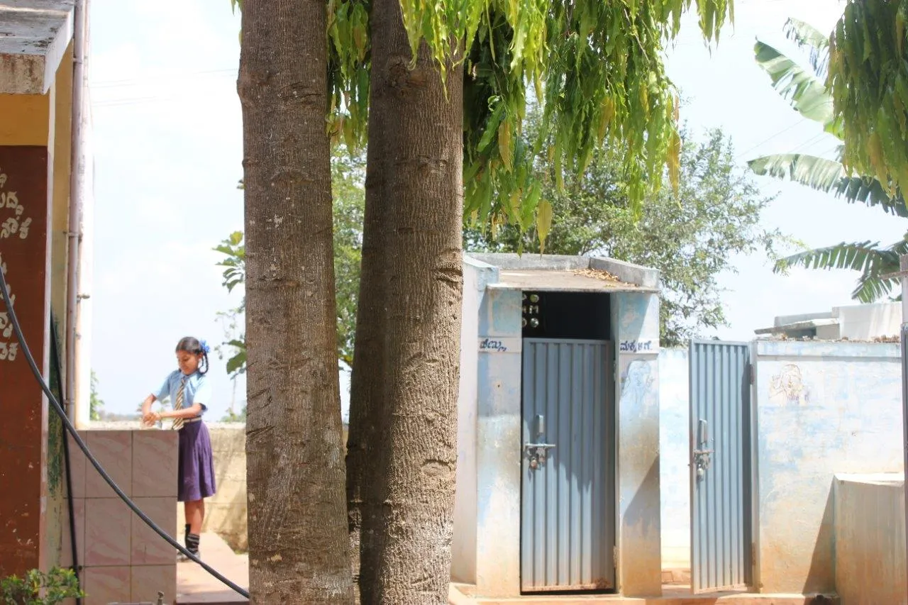 Separate bathrooms for boys and girls along with fully functional hand-washing facilities.