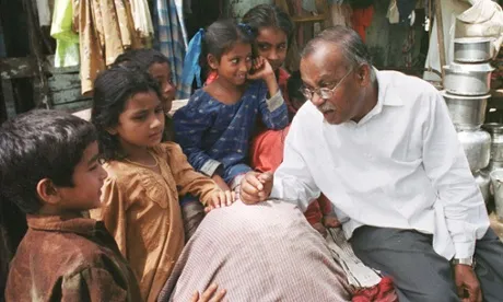 WINNER OF THE RAMON MAGSAYSAY AWARD JOCKIN ARPUTHAM IN BOMBAY.