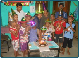 Birthday celebration at SMSS.
