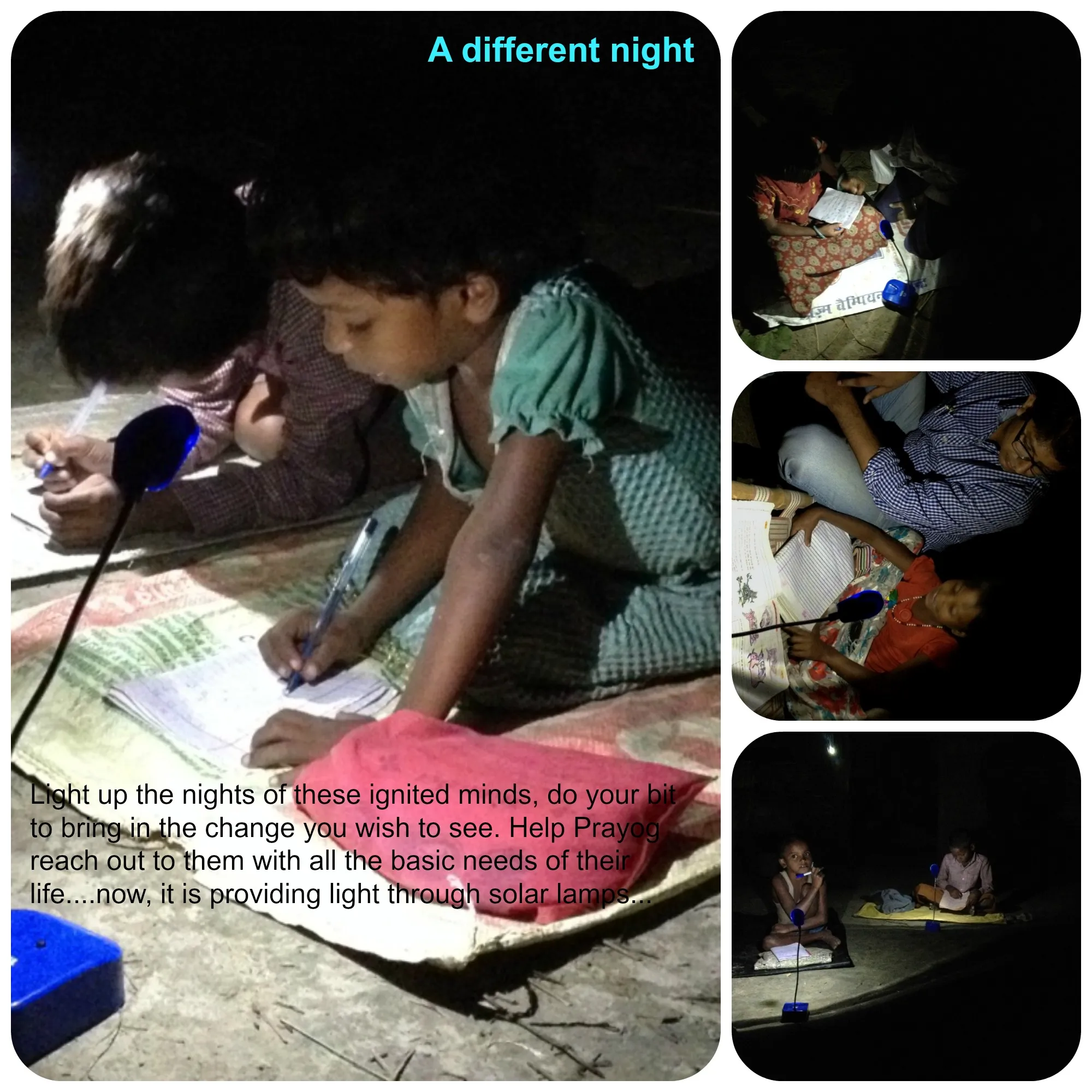 Surya Prakash is looking for funds to provide solar lamps to the village children.