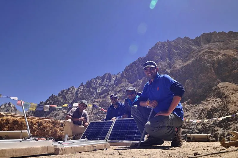 Three DC grids have been installed in the village.