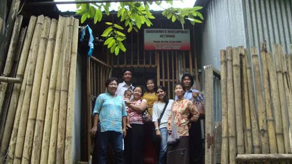 Lalthanzami with other survivors of violence and abuse at her shelter home, Mizoram