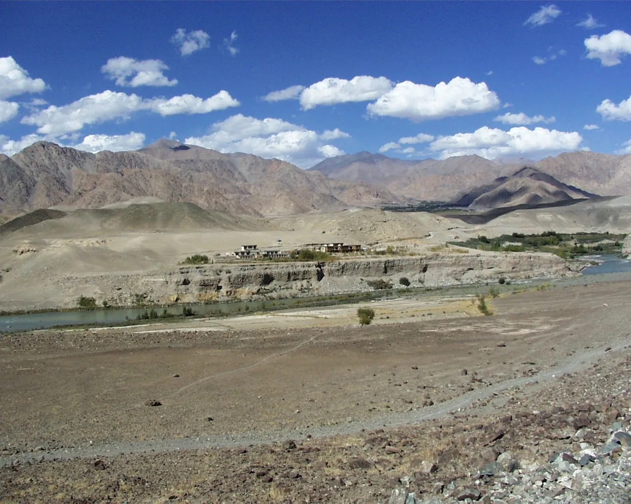 Typical landscape of Ladakh near SECMOL school.