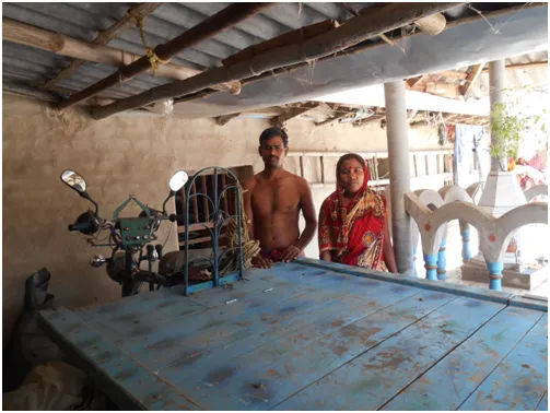 Mrs Pratima Dey and Uttam Dey got a driving van with help of the money they received as loan.