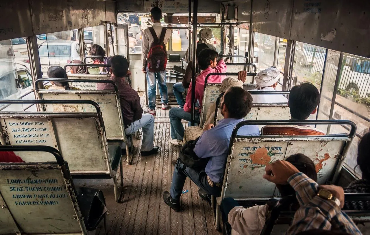 The bus journeys.