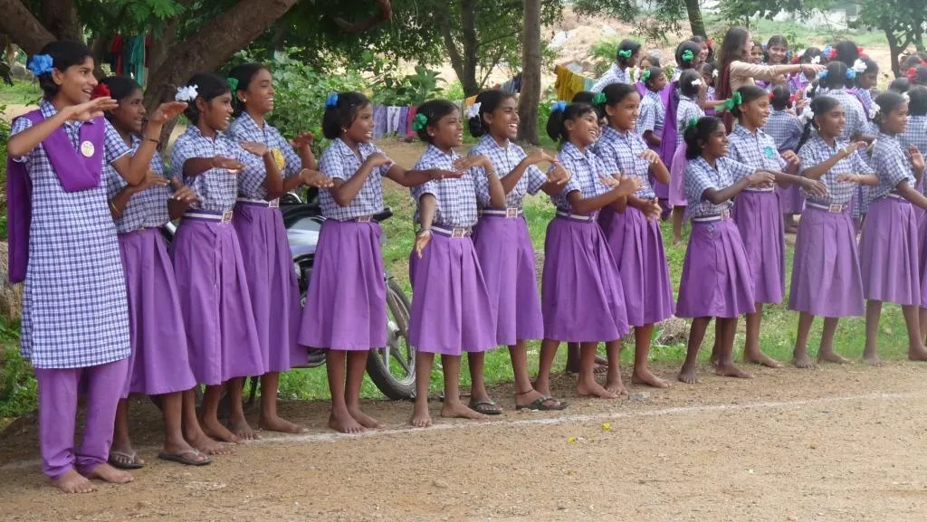 The girls become more confident by the end of the camp