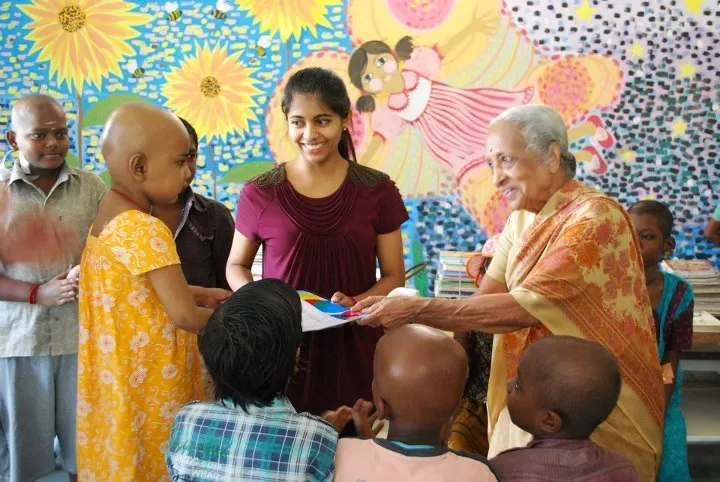 Dr V Shanta, the ever smiling doc, who has been conferred with the Magsaysay Award, cares for the ailing with immense patience and dedication.
