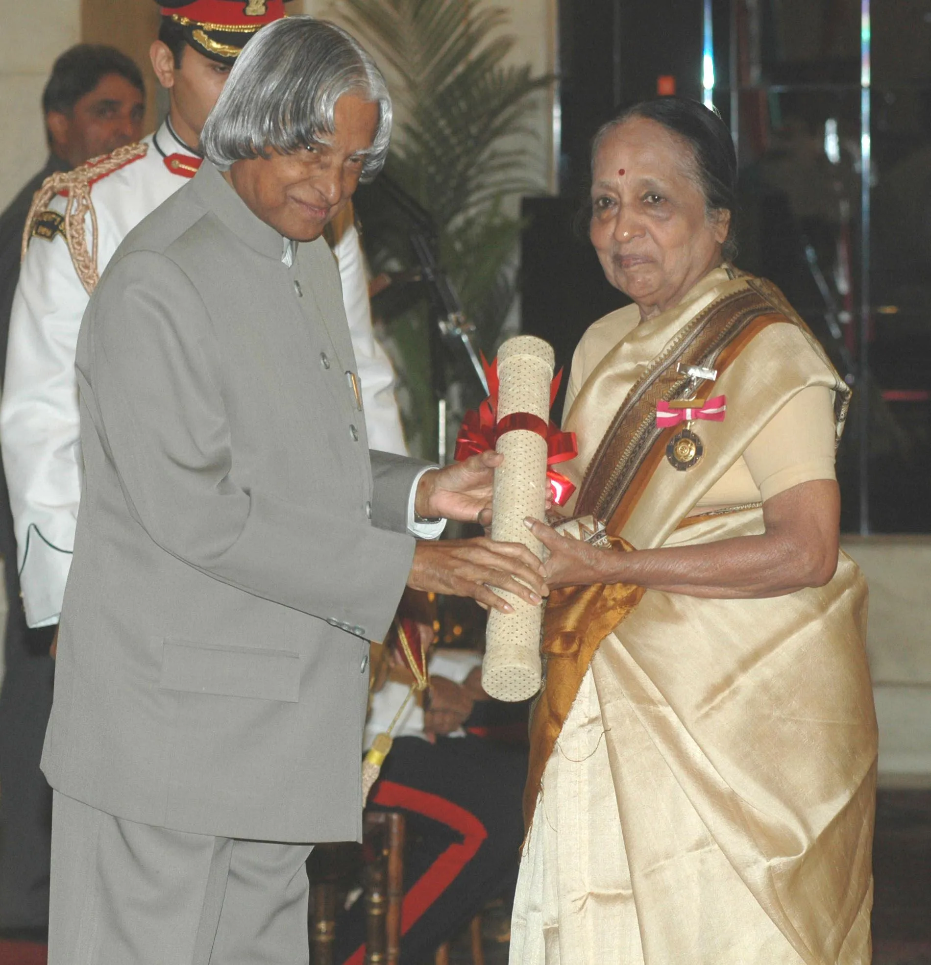 A proud moment for Dr V Shanta when she was conferred with the Padma Bhushan, the third highest civilian award in India.