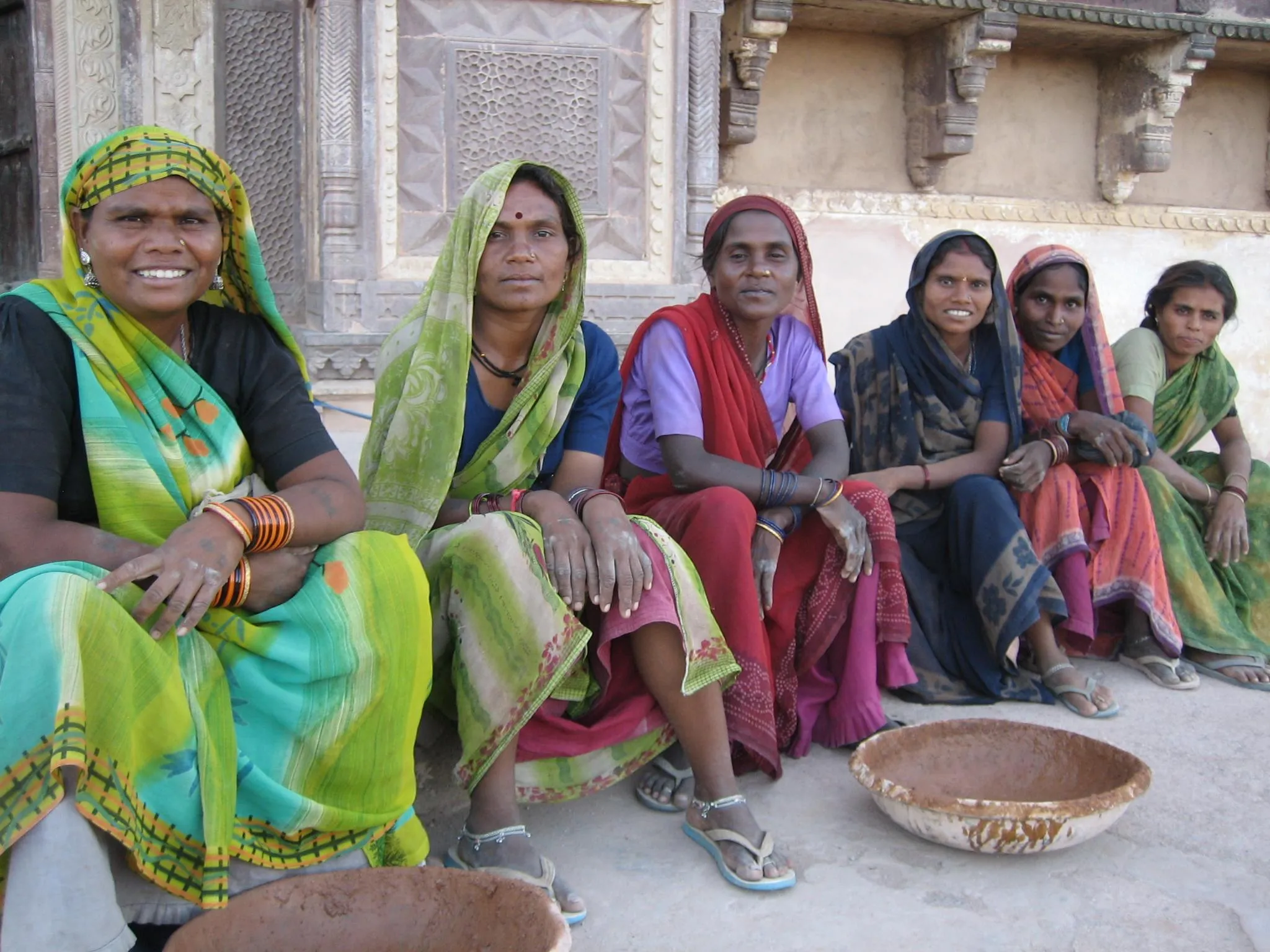 The women show exceptional hard work and expertise in the work that they do.
