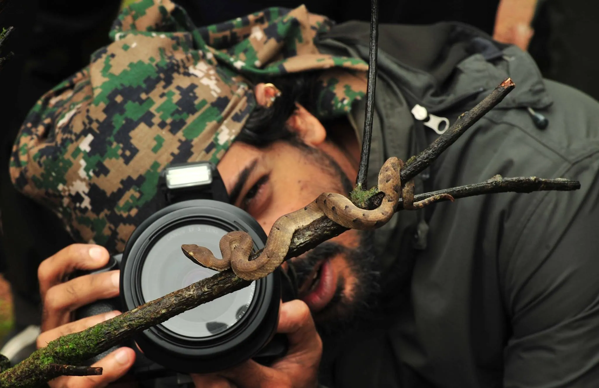 Kulkarni is happiest when in the company of snakes.