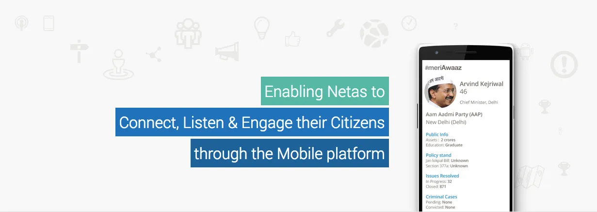 The app was used in recent Delhi elections.