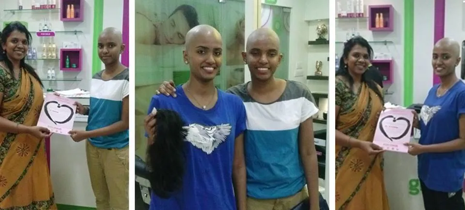 Donors enthusiastically donate their hair.