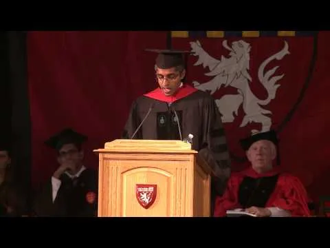 Dr. Vivek Hallegere Murthy addressing Harvard Medical School and Harvard School of Dental Medicine in 2014