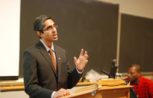 Dr.Vivek Murthy speaking at the 10th year Yale