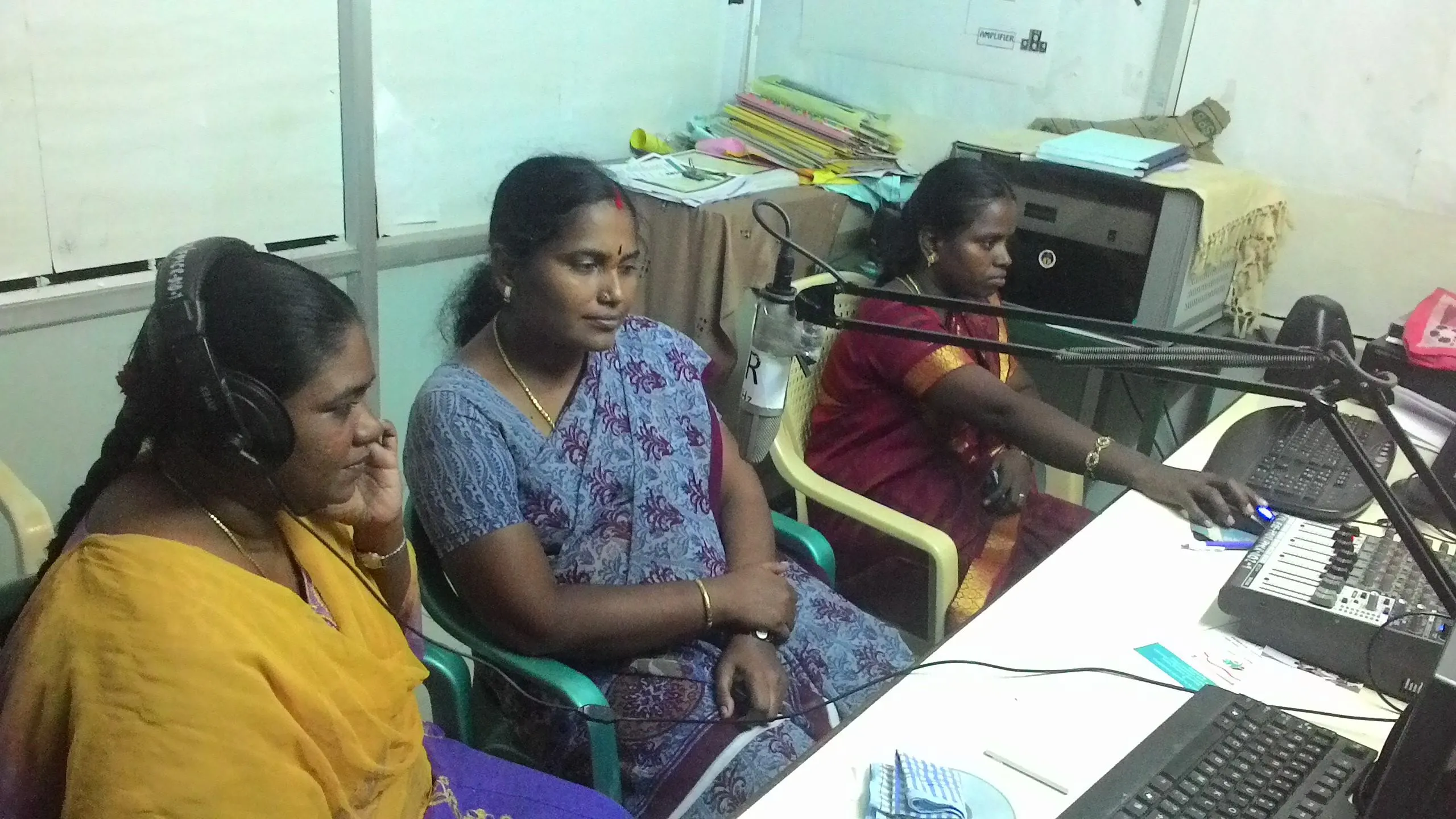 Periyar Community Radio airs programmes, which reinforce the social impact of activities that combat poverty and exclusion or promote women’s health and education. (Courtesy: Periyar Community Radio)