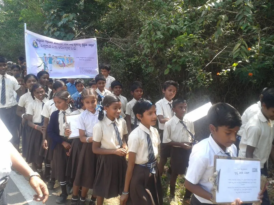 Rally by Gram Panchayat in Kadagadalu (Karnataka)