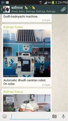 …or disucss innovations like the milk collecting robot.