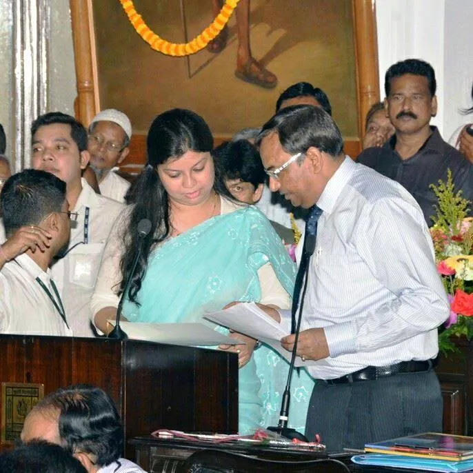 Two-time councillor Jui Biswas from the ruling Trinamool Congress (TMC) wants to “lead by example” and put her MBA degree to good use to draw up specific plans for the betterment of the city. (Credit: Saadia Azim\WFS)