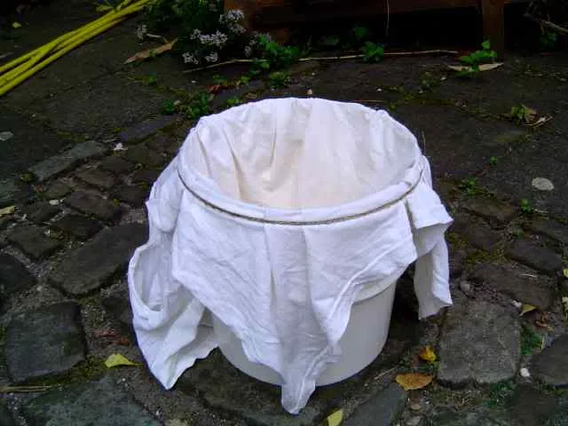 A simple cotton cloth, folded over a few times, acts as an effective filter of particulate matter.