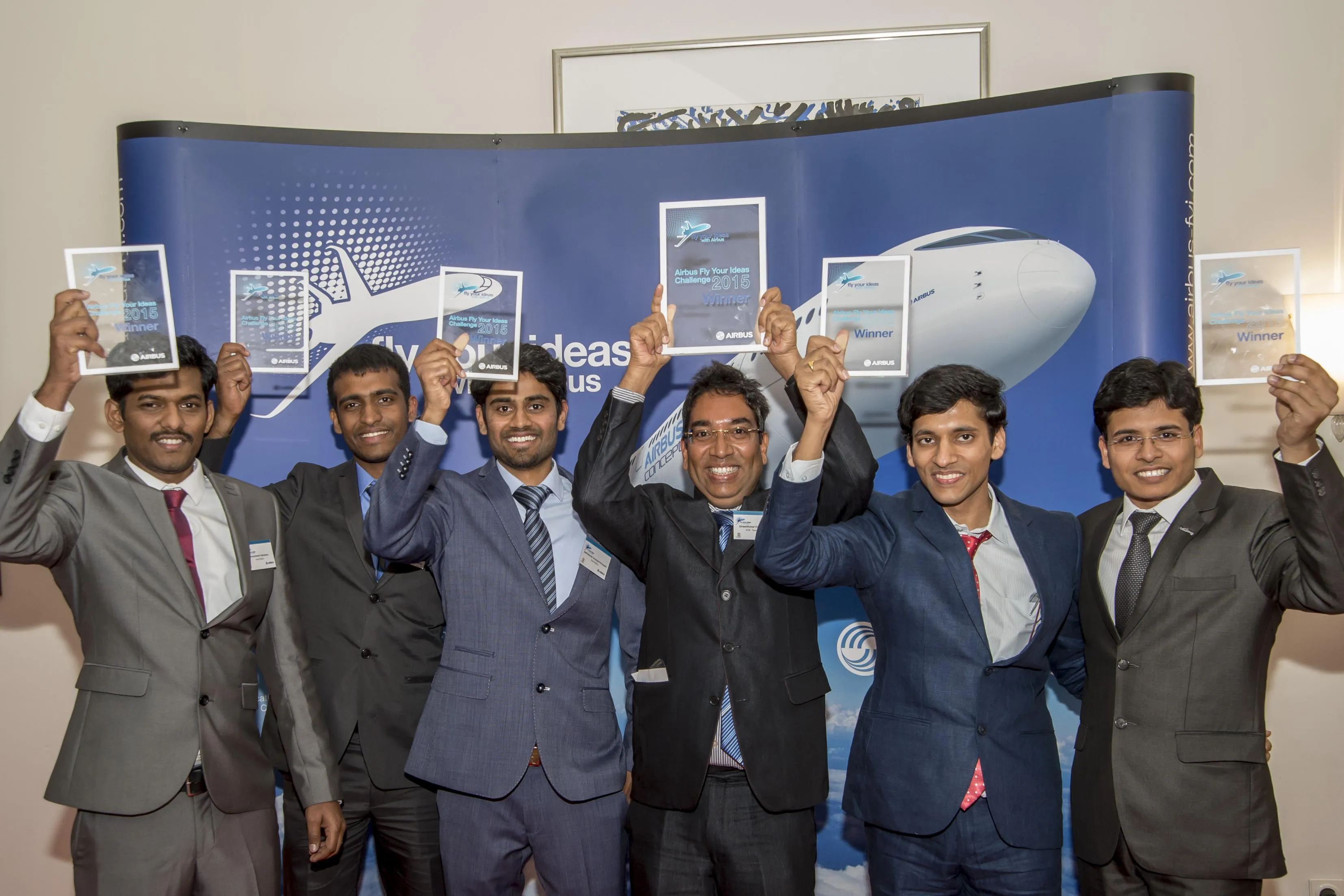 Team Multifun from Left - Veeraswamy Damotharan, Ajith Moses, Shashikumar Anasuya Ponnusami, Prof Dineshkumar Harursampath, Shashank Agarwal and Mohit Gupta