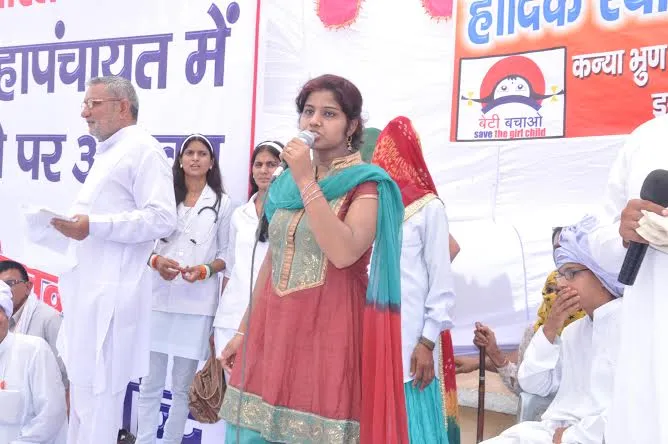 Girls are encouraged to come out in open and speak their mind.