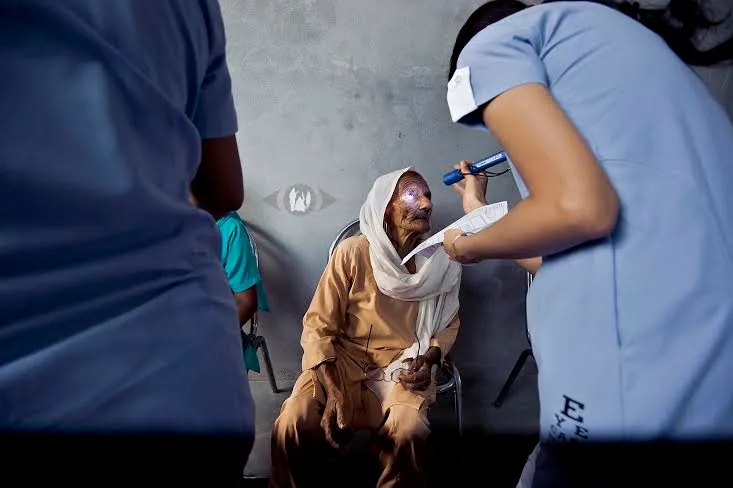 The team also follows up with the patients after surgery.
