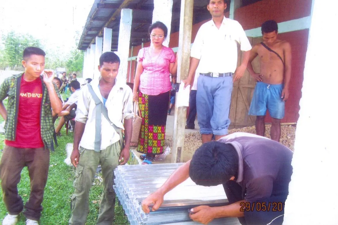  Development work is number one on Hatlhing Doungel’s agenda and she ensures the smooth implementation of schemes by working in cooperation with the traditional tribal chiefs in the region. (Courtesy: Hatlhing Doungel)