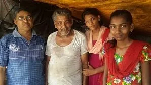 From left to right - Nihar, Bhaiyalal, Rakhi and Geeta.