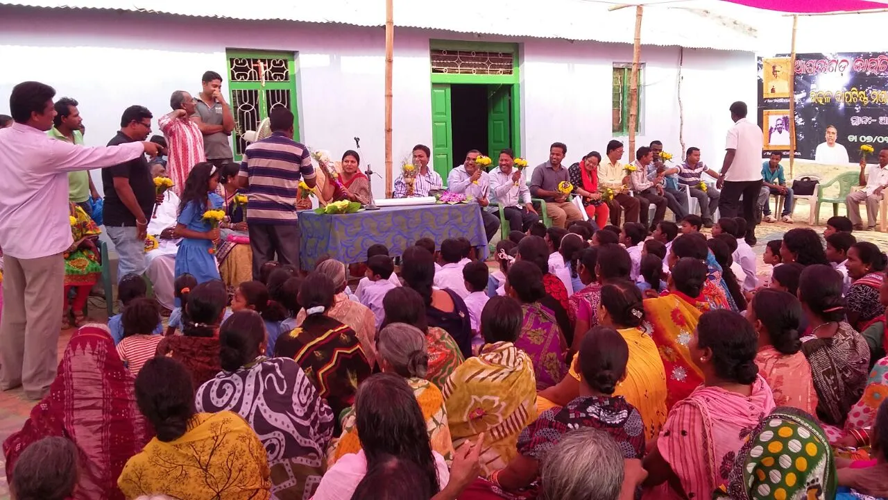 A morning CLTS activity meeting, headed by district collector, BRT members and DRT member