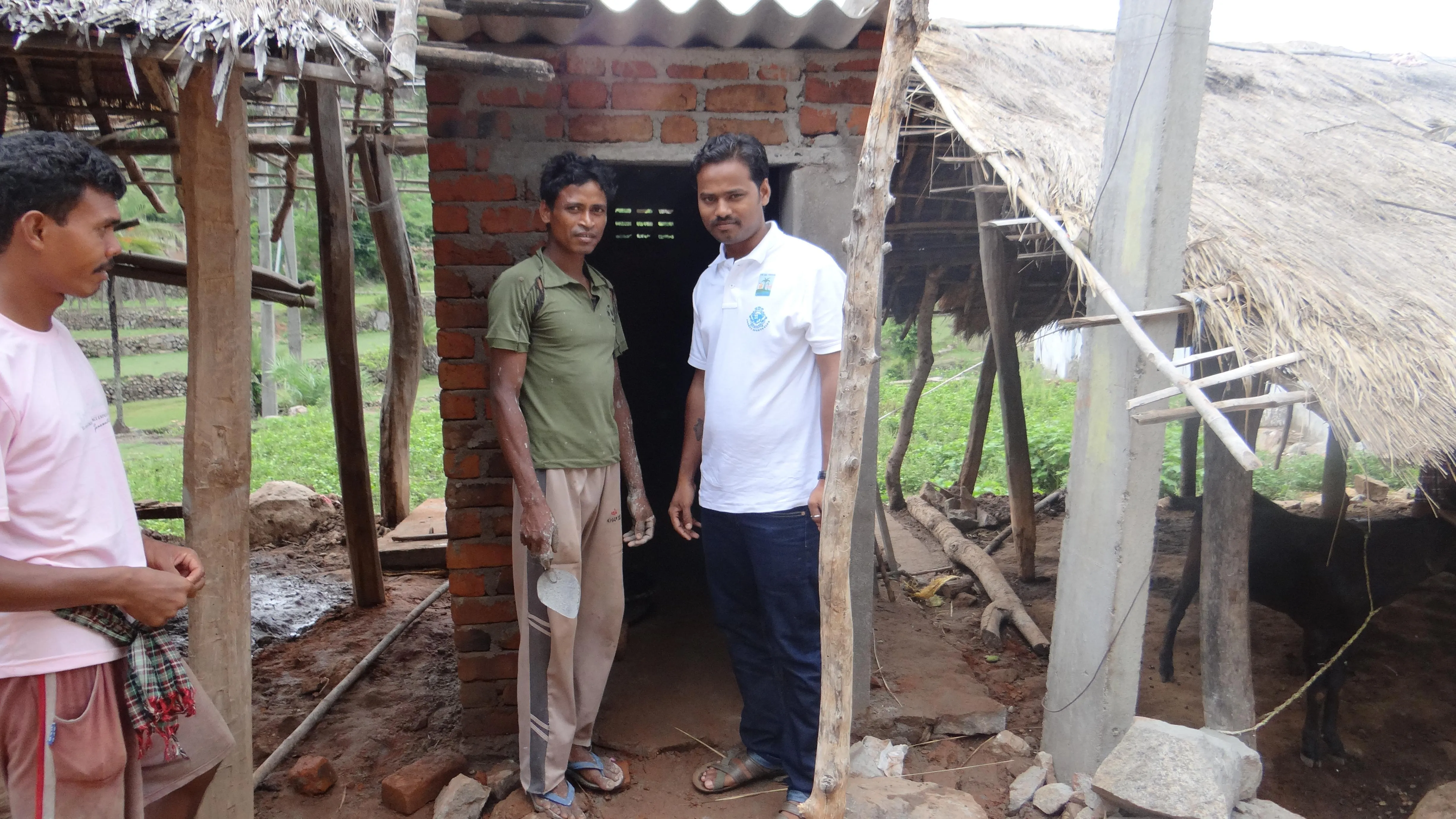 A beneficiary of “Mo swachha sauchalaya ” of Kijanga village, Luhangara panchayat