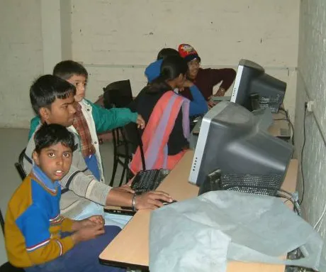 The kids are taught various skills too.