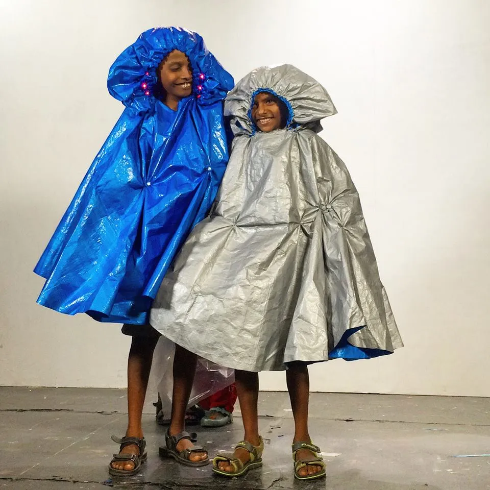 The happy raincoat owners 