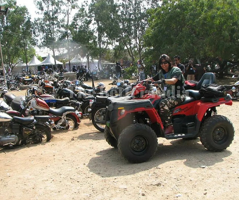 Deepa has completed many tough bike journeys on her customised bike.