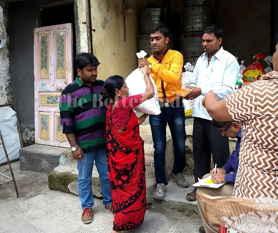 The trust provides food kits to the tribal community around Mumbai.