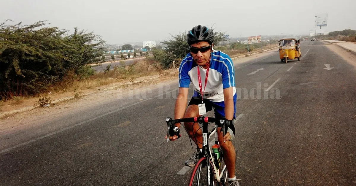 He also cycles everyday to work.