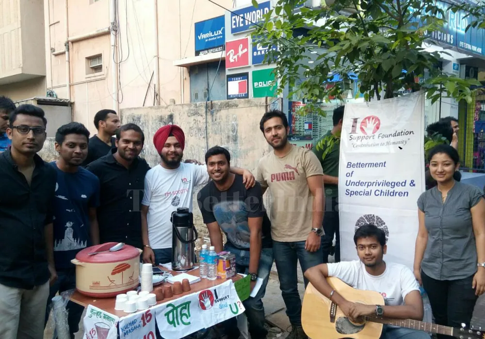 The volunteers come for the stall every weekend 