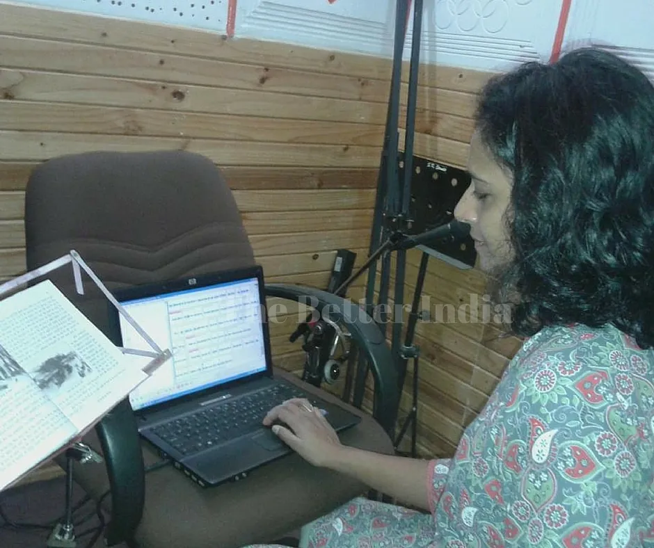 The books are converted from text to audio format by several volunteers.