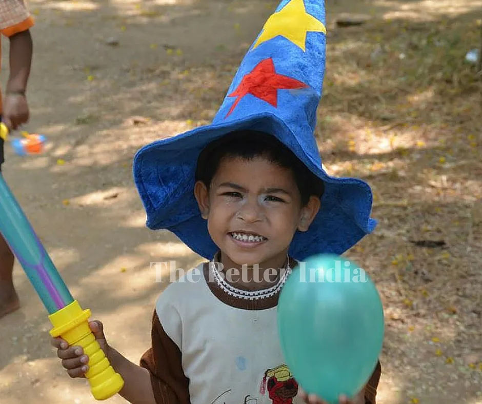 The team also helps with education of young kids.