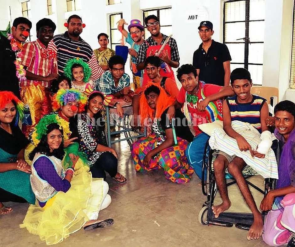 Humanitarian Clowns bring smiles on the faces of lesser privileged.
