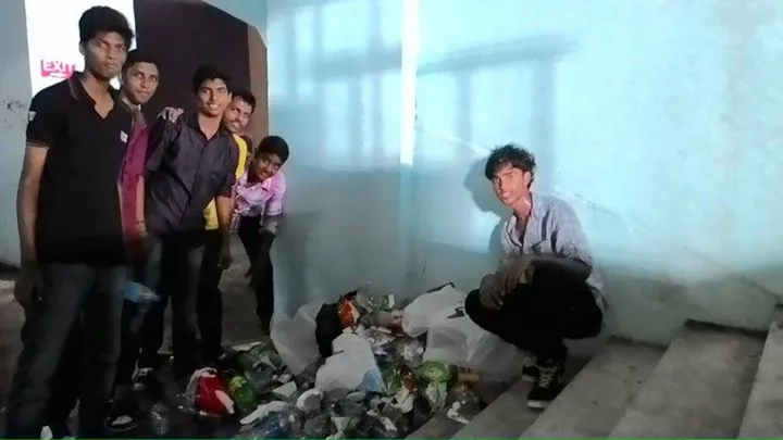 The first clean up 
