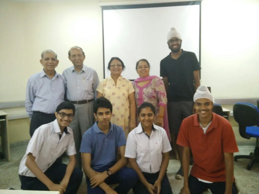 Bridging the generation gap - senior citizens with students.