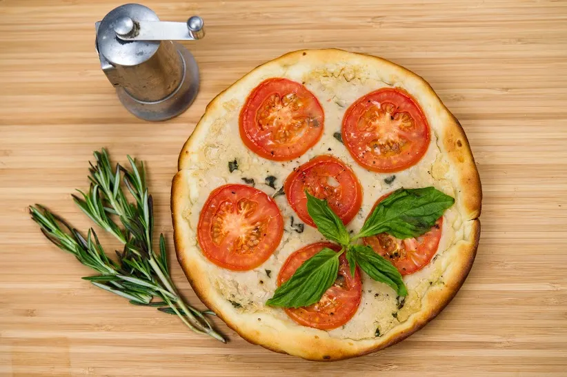Tuscan White Bean Pizza Keywords: Food, Recipe, Vegetarian, Vegan