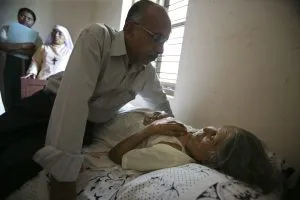 Dr Rajgopal with a patient