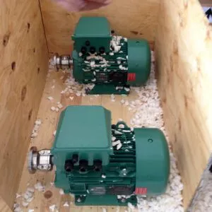 The motors of the ferry